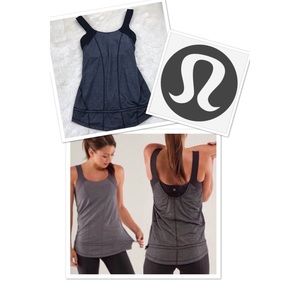 Lululemon Run For Your Life Tank 8 Heathered Grey